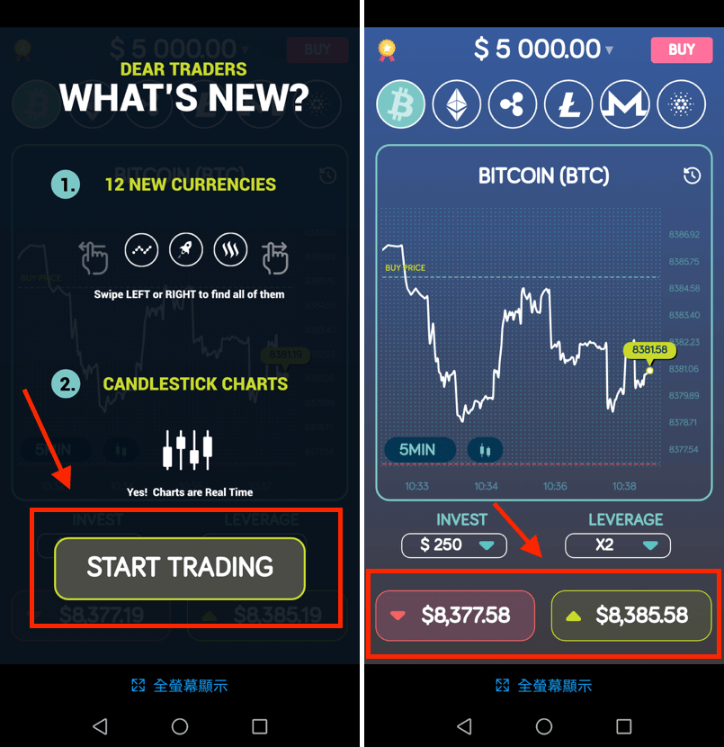 Bitcoin Flip 比特幣 加密貨幣 模擬交易