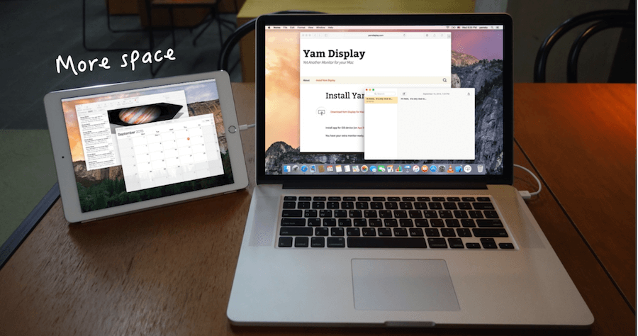 Yam Display 免費 Mac 螢幕延伸器，讓舊 iPad 成為 Mac 的第二個螢幕！