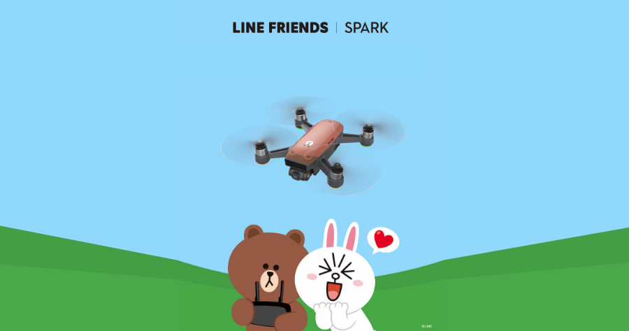 DJI 與 LINE 合作推出熊大版 LINE Friends Spark 超萌空拍機