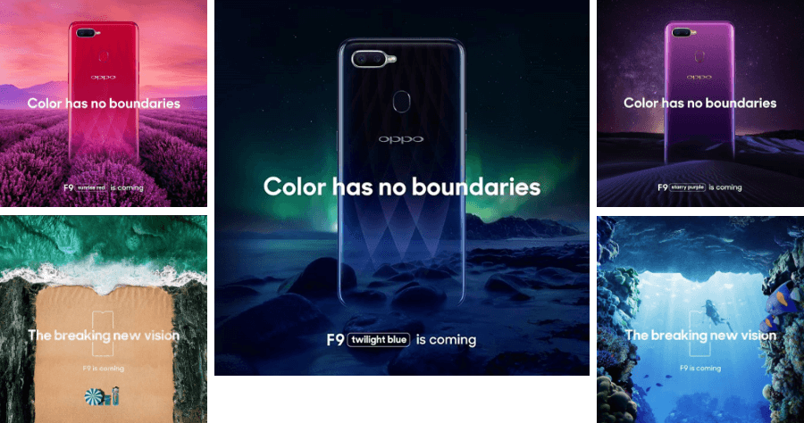 OPPO F9 官方規格提前曝光，瀏海變水滴！