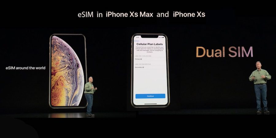 eSIM iPhone XS