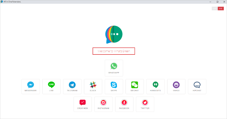 WhatsGreen WeChat Multi Messenger 整合 LINE / FB / IG / WhatsApp / Skype 等 14 種通訊軟體