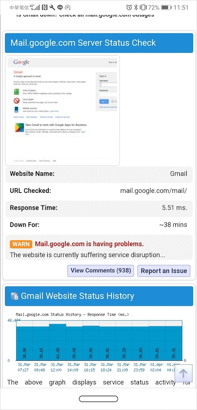 Gmail故障