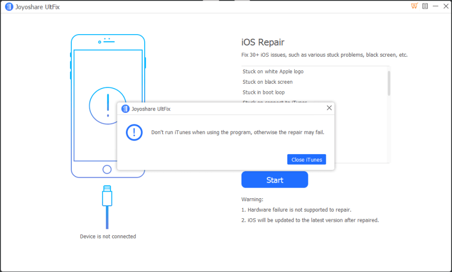 iPhone 無法開機救援工具