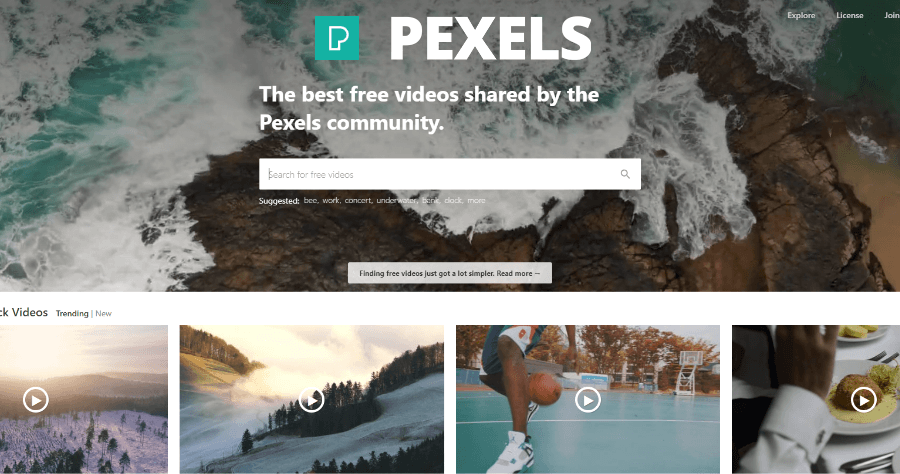 Pexels Videos 可商用影片素材庫，無版權限制免註冊即可下載！