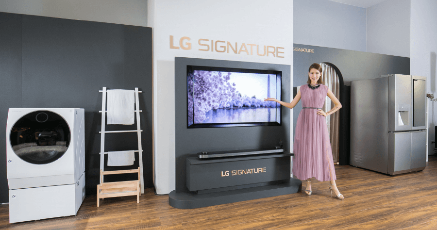 LG SIGNATURE 頂級家電品牌，在台推出電視 洗衣機 冰箱三款產品