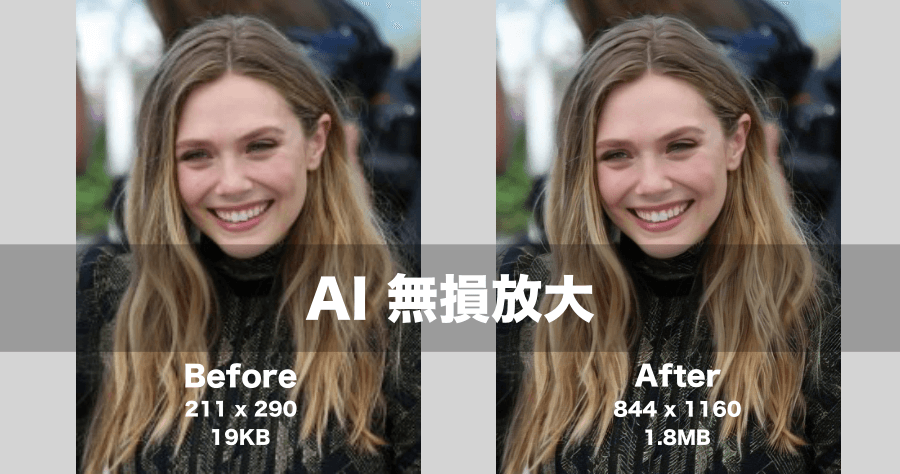 AI 智慧圖片無損放大，學習數十萬張圖片放大圖片 0 失真