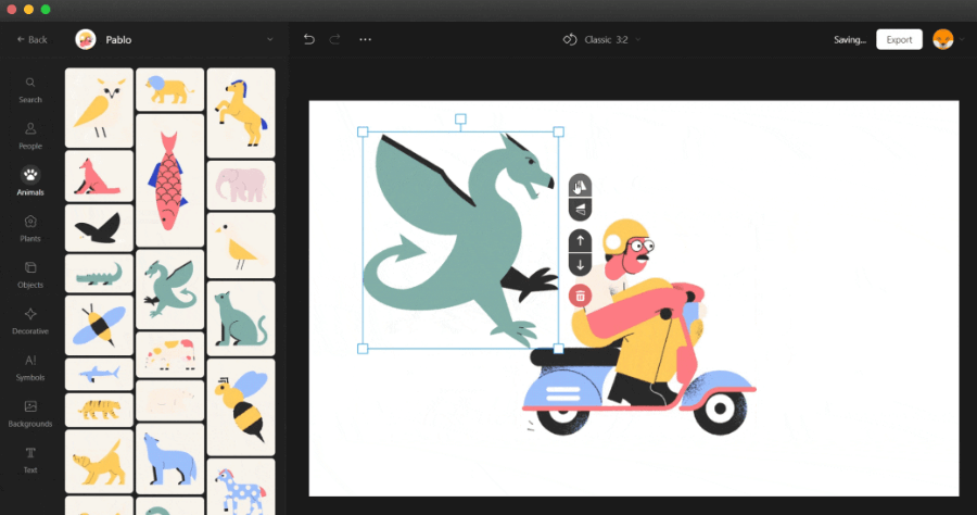Vector Creator 免費創意圖庫，能夠自己組合圖片的素材庫