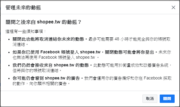 Facebook 站外動態