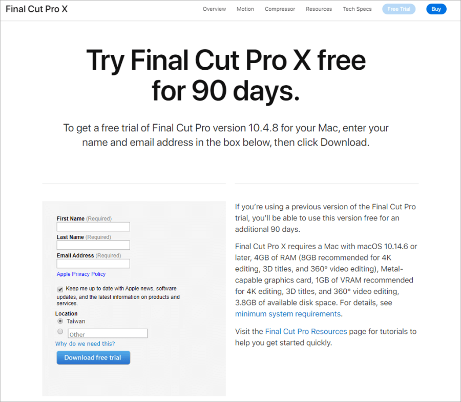 Final Cut Pro X