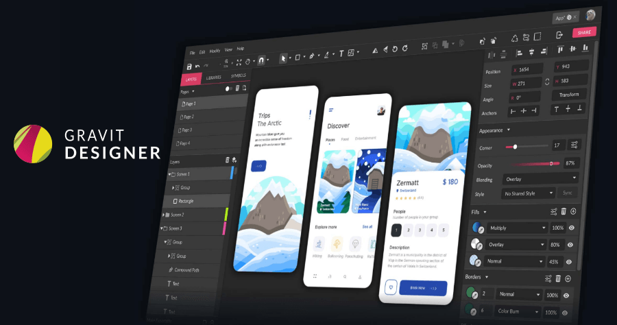 Gravit Designer 線上編輯 .ai 檔案，可以代替 Adobe Illustrator 的免費工具