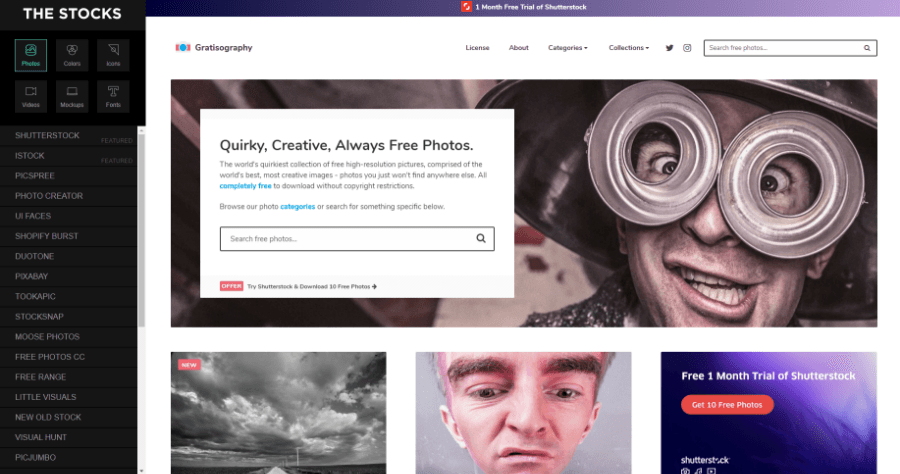 The Stocks 2 免費素材整合網站，字型 圖片 影片 圖示 顏色一次搞定