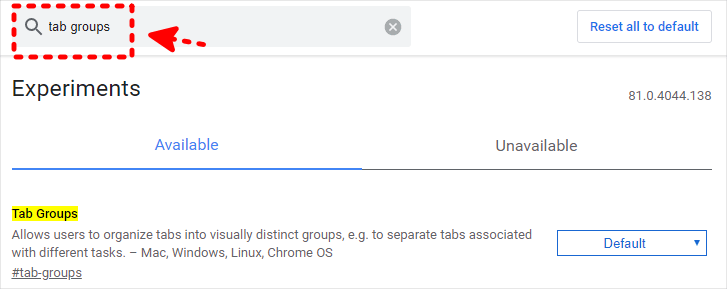 Chrome 分頁標籤