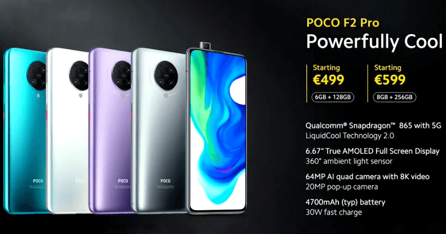 小米 POCO F2 Pro 正式發表，旗艦手機殺手搭載 S865 處理器定價只要 499 歐元起