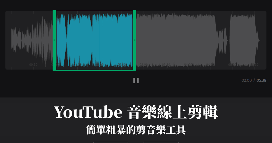 Audio Cutter Online 史上最簡單 YouTube 音樂剪輯，貼上網址即剪輯，支援 14 音檔格式下載