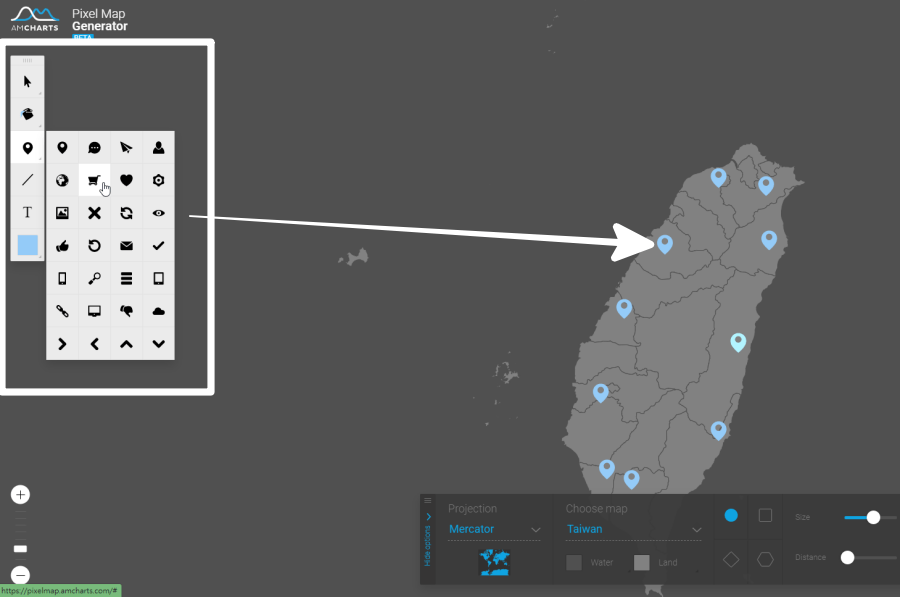 像素地圖製作