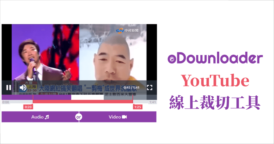 Odownloader 線上裁切youtube 影片 免下載剪輯軟體 可輸出mp4 影片及mp3 音檔 哇哇3c日誌