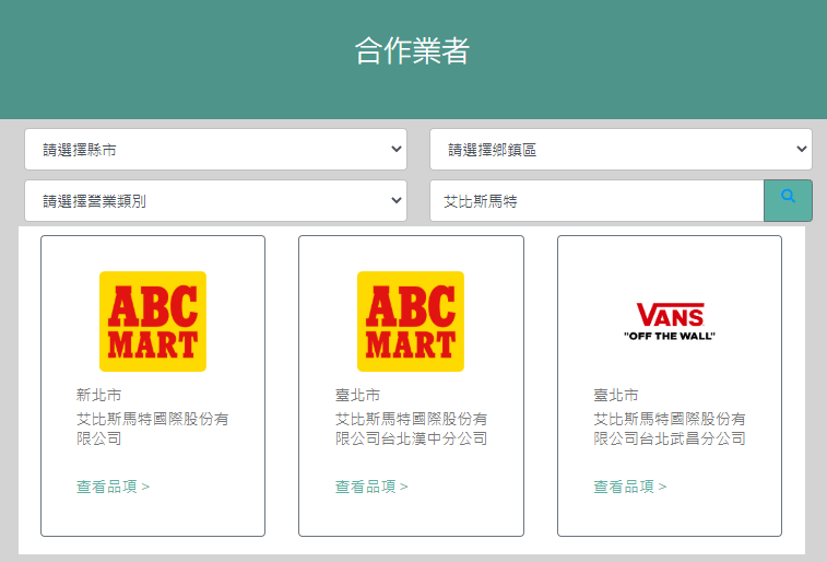 動滋券ABC Mart