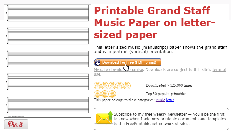 筆記本內頁哪裡可以下載 Printable Paper 免費提供1800 種款式紙張範本 綠色工廠