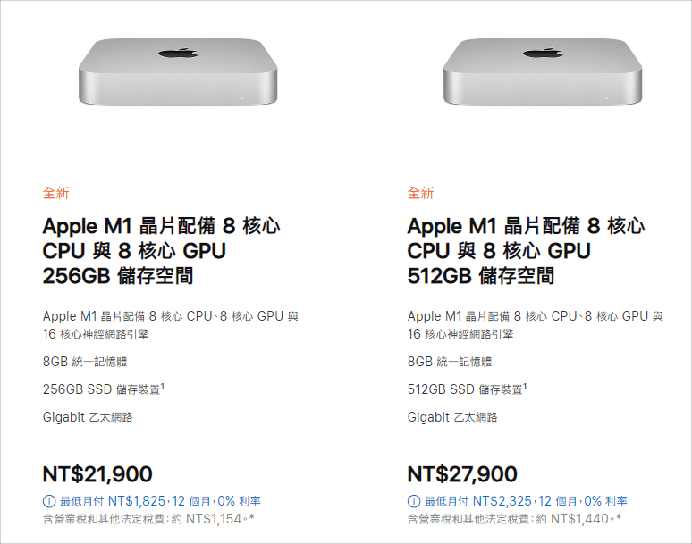 Mac Mini 價格
