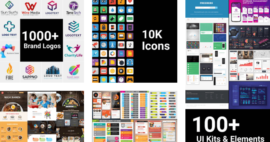 超過 5,000 個專業視覺設計樣板免費拿，Icon、Logo、網頁、名片等都有