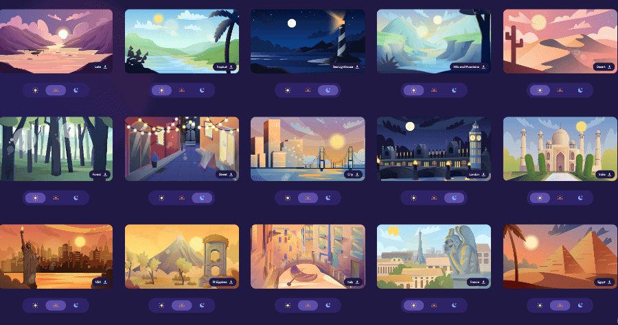 Scenic Background Animations 免費風景素材圖，超過 60 張 1080P 高品質動態桌布下載