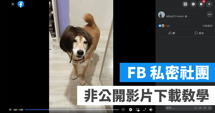 Facebook 私人影片下載教學，輸入 mbasic 就可以下載（Android / iOS 適用）