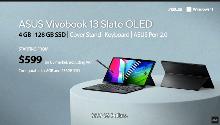 Vivobook 13 Slate OLED 上市資訊