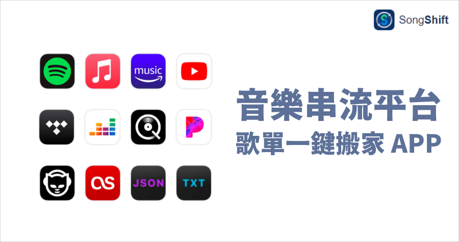 SongShift 在不同音樂串流平台移轉、複製播放清單和專輯（iOS App）