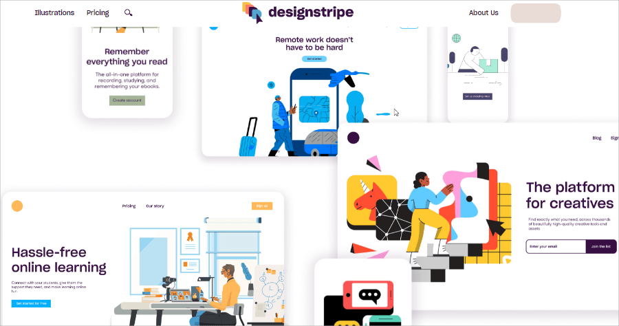 designstripe 免費插圖素材，不會美編也能 DIY 打造符合情境的插圖素材