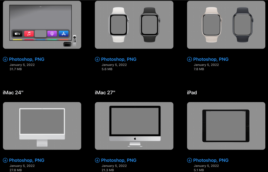 Apple 官方免費設計資源