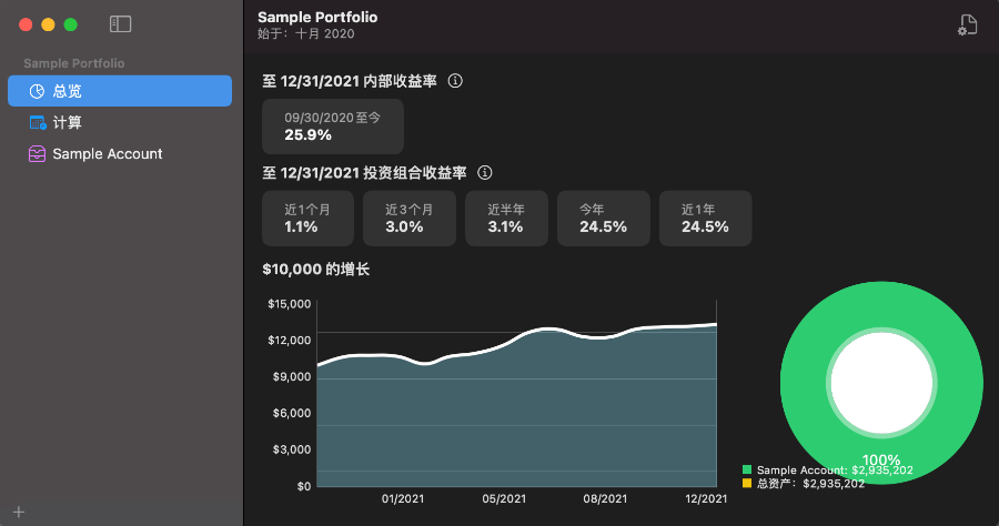 Portfolio return calculator online