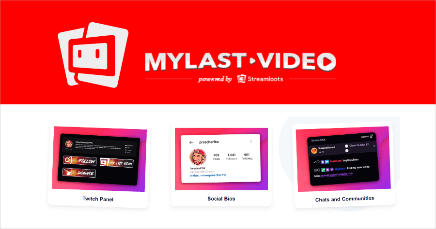 MyLast Video 產生固定連結，永遠幫你導向最新上架的 YouTube 影片，創作者免換新連結