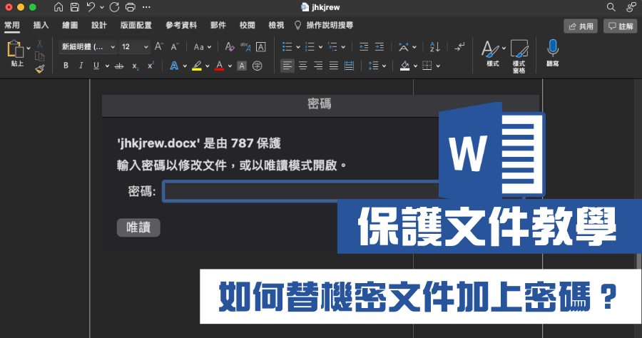 Word 密碼解鎖