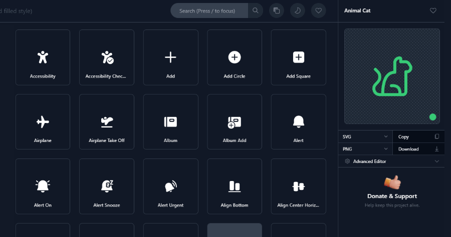 Fluenticons 免費 icon 圖庫，來源為微軟上架，超過 4000 款免費下載
