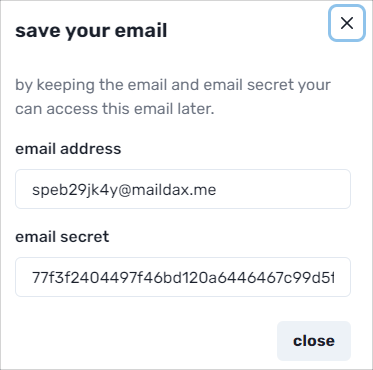 臨時 Email 產生器