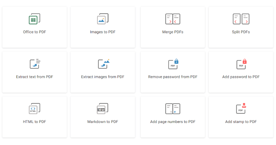 pdfforge 線上 PDF 轉檔工具，支援 17 種轉檔格式，具備 PDF 編輯功能