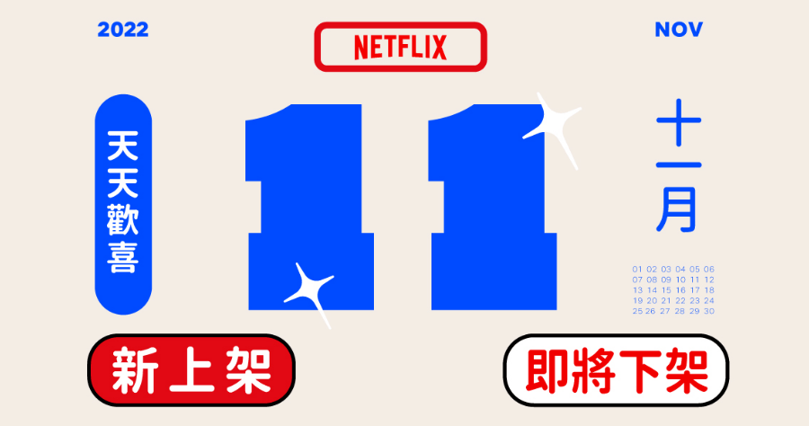 Netflix 2022 11 月上架/下架影片懶人包，良醫墨非第四季終於上架！