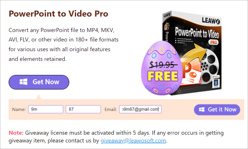 限時免費 Leawo PowerPoint to Video Pro