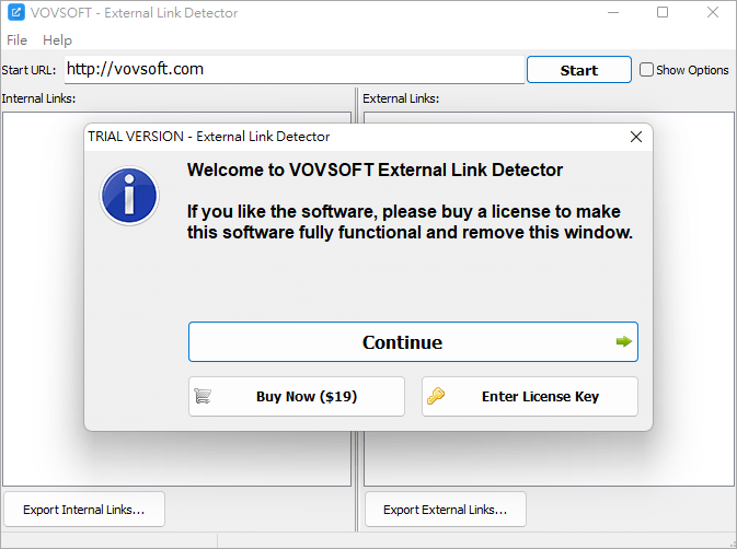 限時免費 Vovsoft External Link Detector