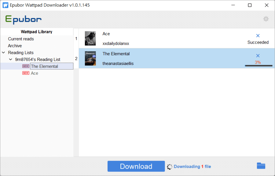 Epubor Wattpad Downloader