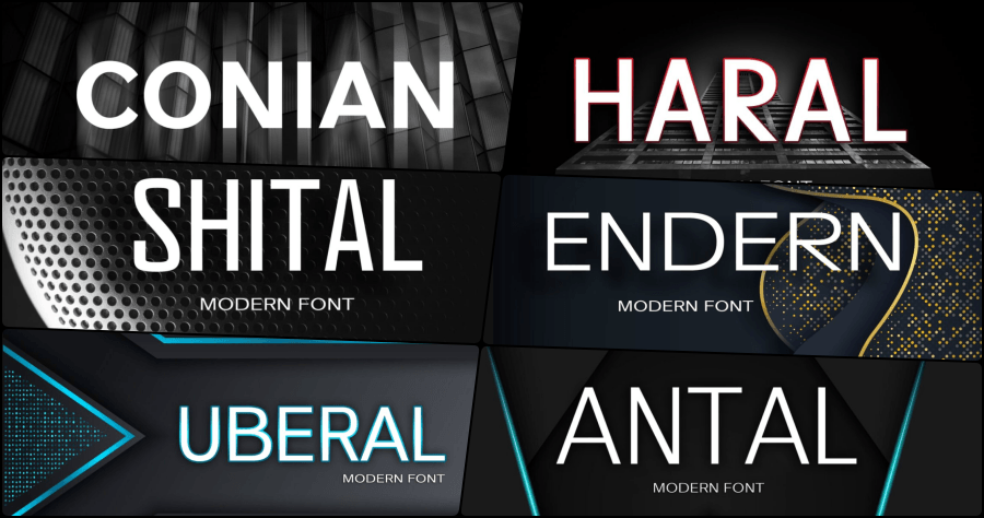 限時免費 50 Premium Modern Fonts 簡約有設計感英文字體下載 ( 可商業使用 )