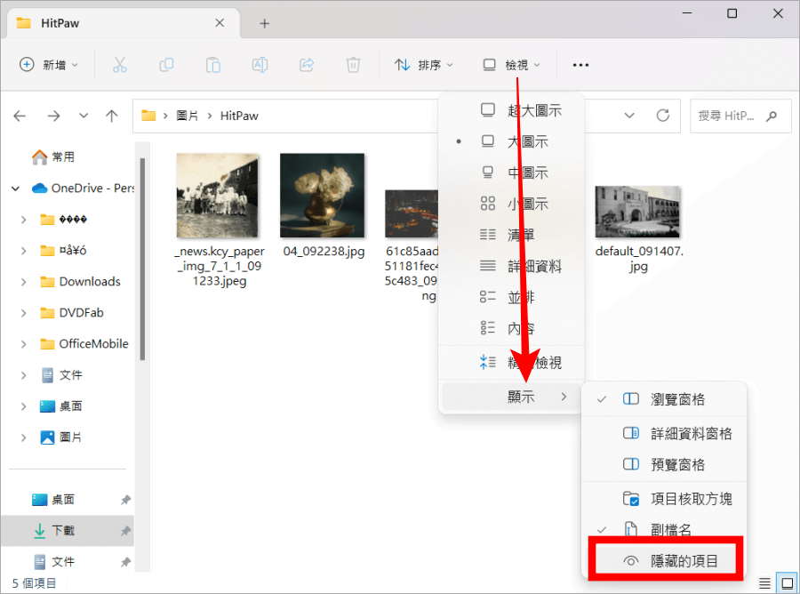 Windows 11 隱藏檔案教學