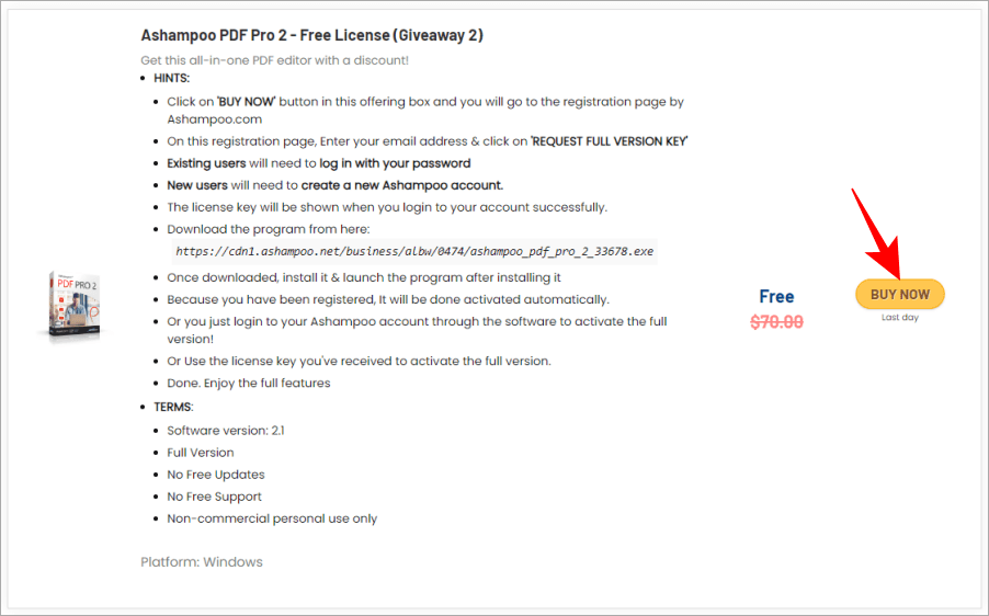 Ashampoo PDF Pro 序號