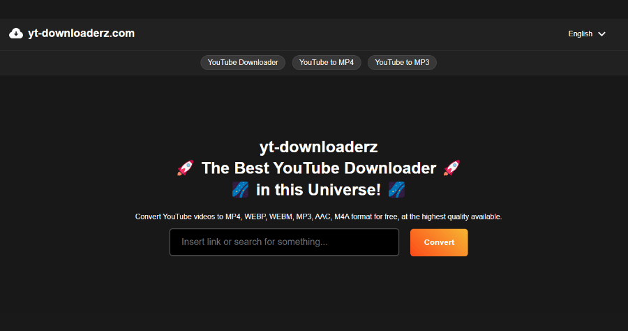 yt-downloaderz YouTube 線上下載工具，下載速度最快，支援 8K 影片下載
