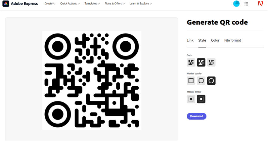 Adobe 提供線上 QR 碼產生器，支援 PNG/JPG/SVG 承諾永久免費使用