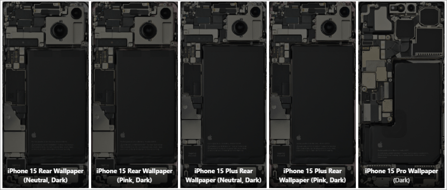 iPhone 15 透明桌布